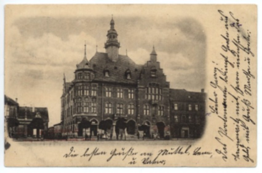 Ratusz w Rynku pocztówka z ok. 1900 r.