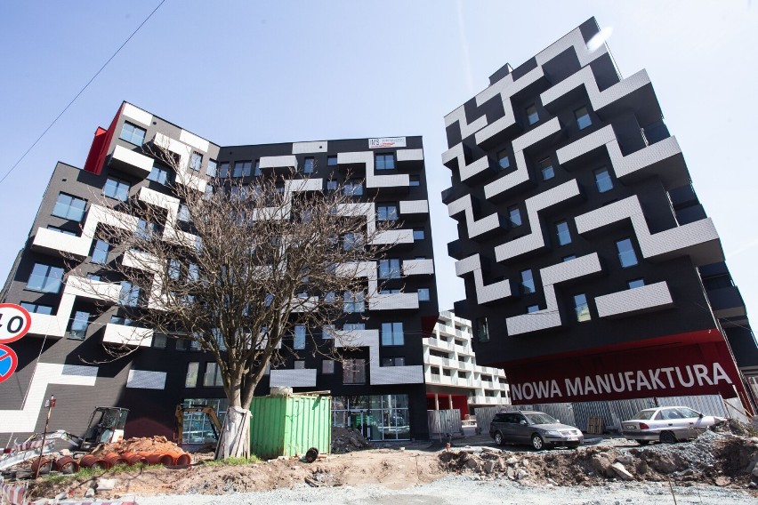 Nowa Manufaktura to budynek z ponad 300 mieszkaniami i...