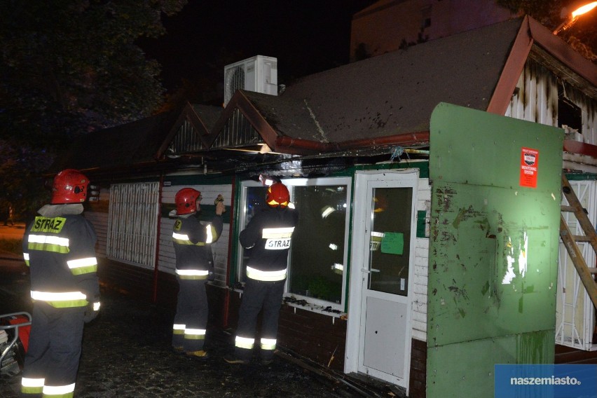 Pożar warzywniaka na ulicy Olszowej we Włocławku [zdjęcia, wideo]