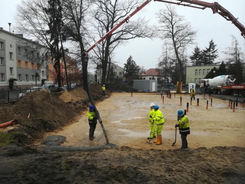 W Wieruszowie trwa budowa nowatorskiego budynku użyteczności publicznej [FOTO]