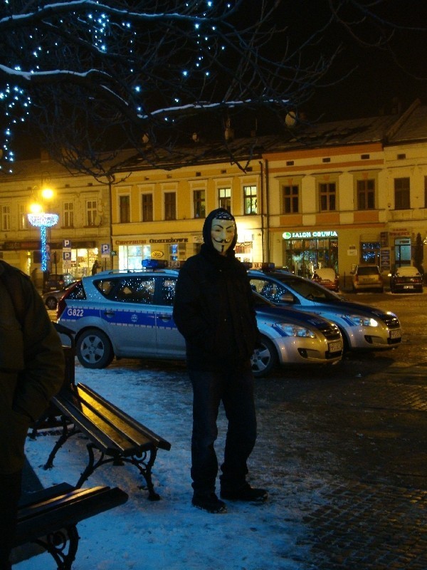 Sądeczanie protestowali przeciwko ACTA [ZDJĘCIA]