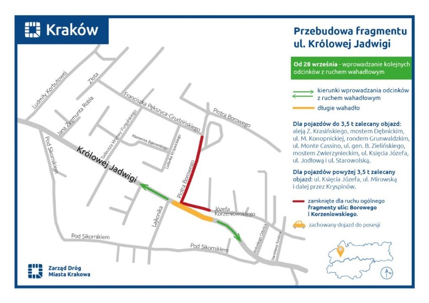 Kraków. Tak się nie da jeździć! Kolejne zmiany na Królowej Jadwigi 