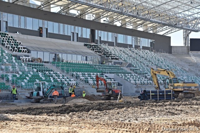 Zobacz aktualny postęp prac na budowie stadionu Radomiaka Radom.