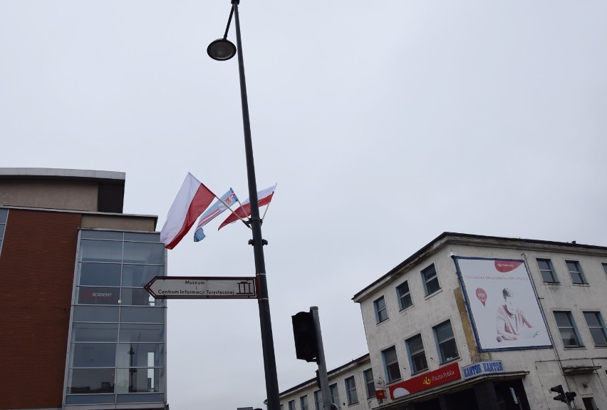 Stargard gotowy na majowe święta. Flagi powiewają na ulicach w całym mieście 