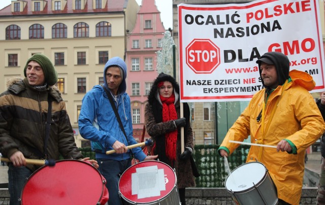 Protest przeciwko GMO