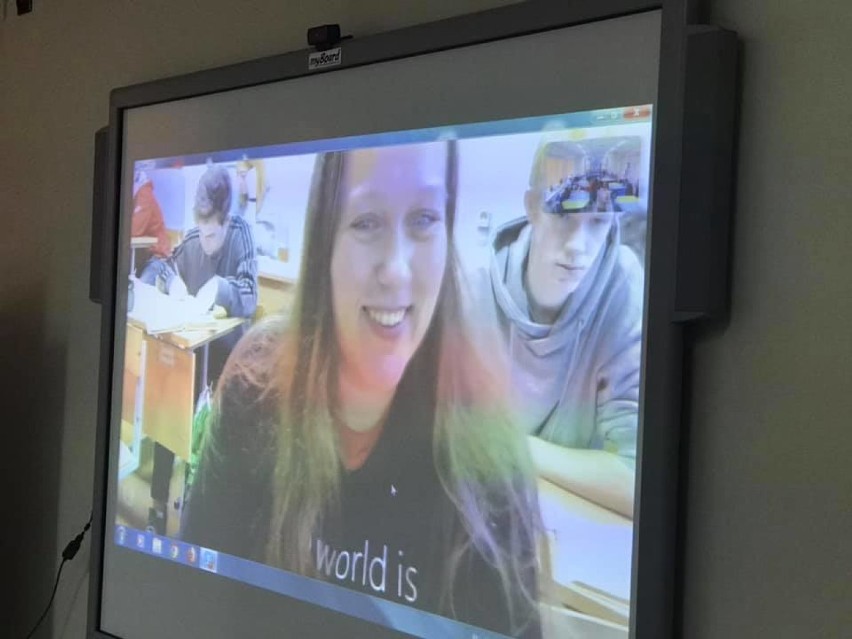 Lekcje ze Skype’em w Zespole Szkół Usługowo - Gospodarczych, czyli podróż po świecie bez wychodzenia z klasy