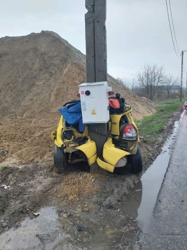 Wypadek na ul. Dożynkowej w Krakowie