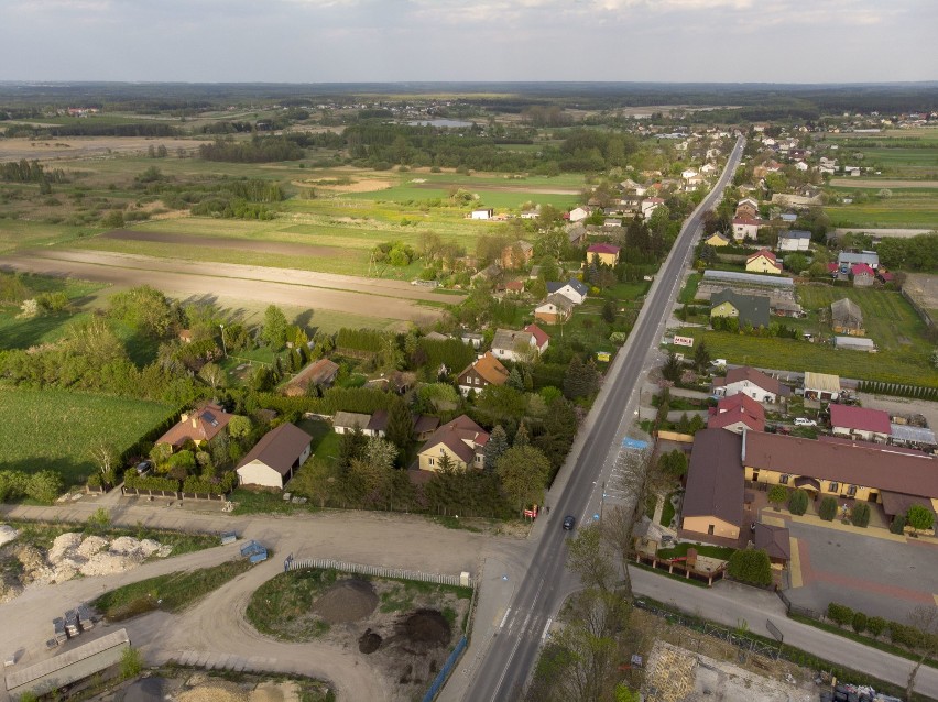 Opole Lubelskie na zdjęciu wykonanych za pomocą drona