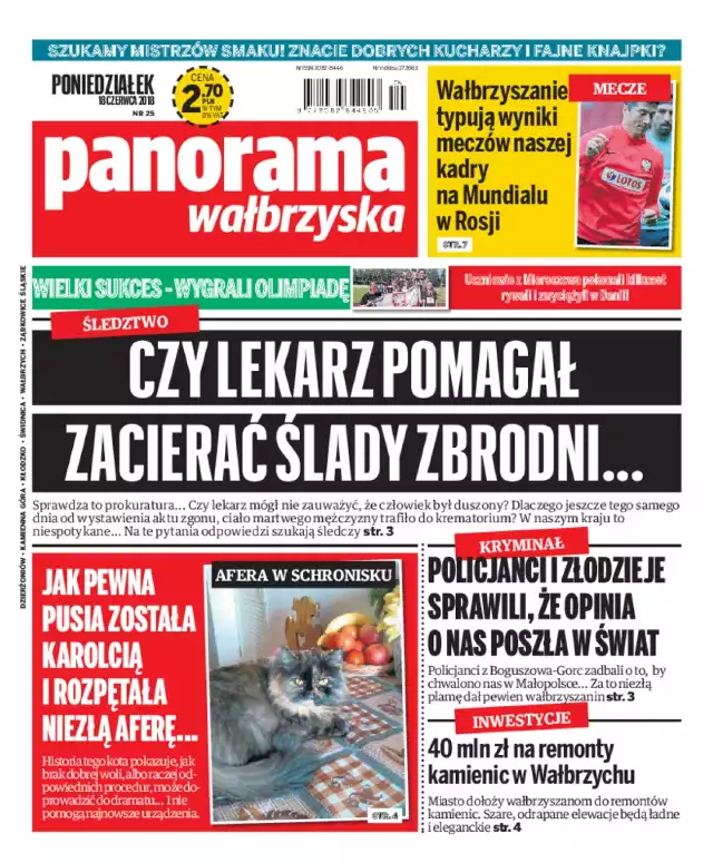 Panorama Wałbrzyska wydanie z 18 czerwca 2018 r.