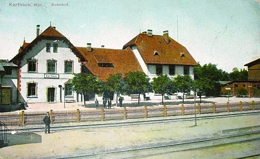 Dworzec w Kartuzach 1905-15