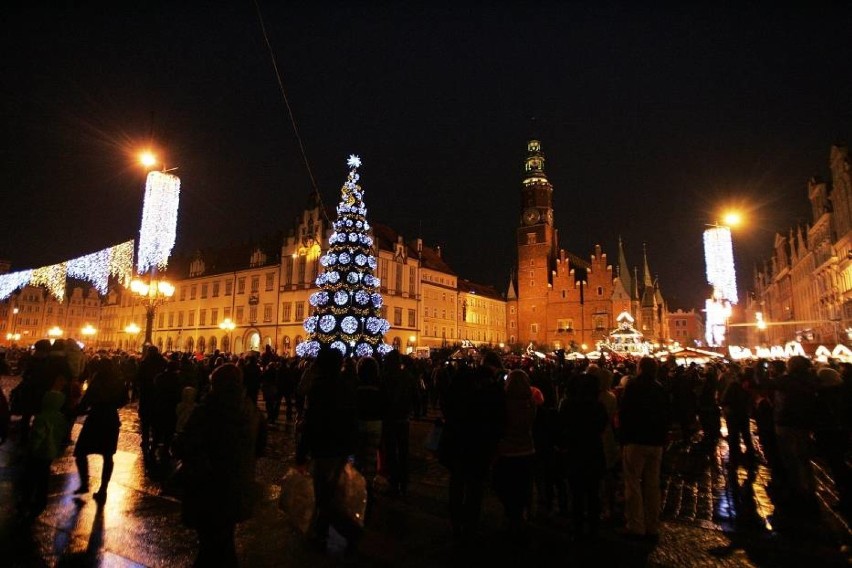 Choinka na wrocławskim Rynku, 2013 rok