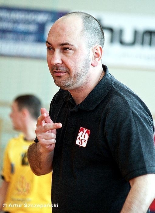 Trener AZS UWM Olsztyn, Karol Adamowicz.
Fot. Artur...