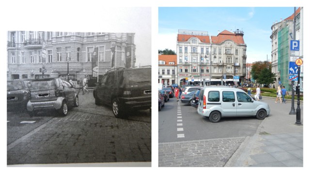 Tak zaparkowała na ul. Mostowej właścicielka smarta. Czy utrudniała ruch, powodowała zagrożenie? 

Tak wygląda parking. Widać znaki pionowe i poziome linie, które mogą sugerować, że  można parkować aż do bruku.