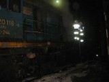 Pożar lokomotywy w Suszcu: Palił się silnik maszyny na terenie kopalni Krupiński