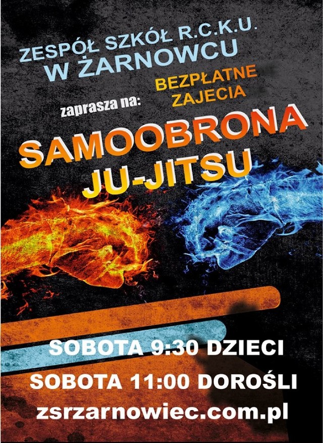 Zajęcia z samoobrony w Żarnowcu.