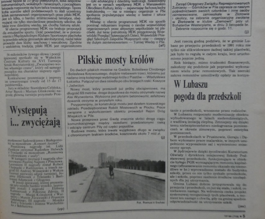 Wałęsa u harcerzy, wojna o telewizję, Norwegia podbita. Tygodnik Pilski, 1993 rok [ZDJĘCIA] 