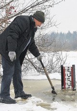 Już od kilku dni poziom rzeki Pilicy w Sulejowie przekracza stan ostrzegawczy