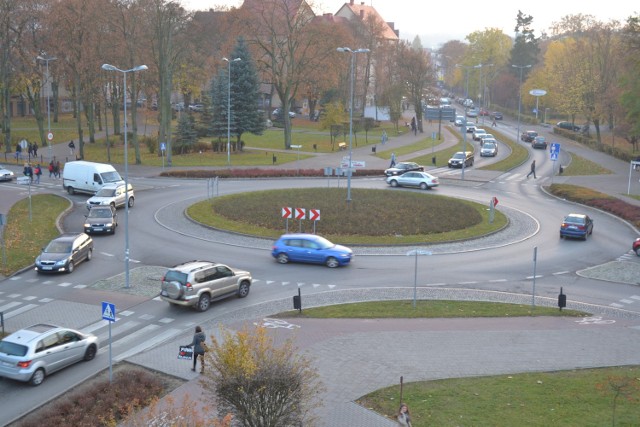 Rondo Solidarności zakorkowane