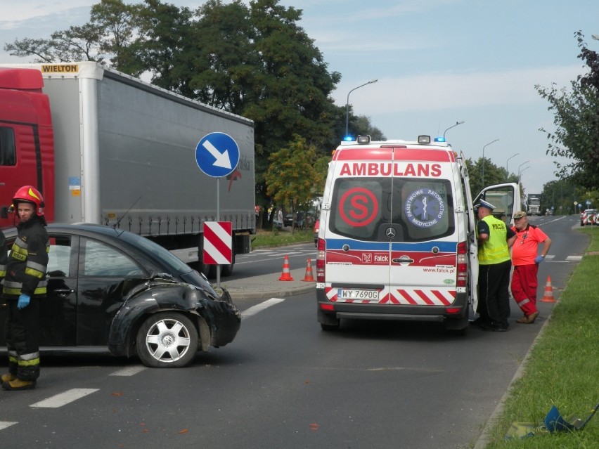 Wypadek na skrzyżowaniu ul. Jagiellońskiej i Piastowskiej w...