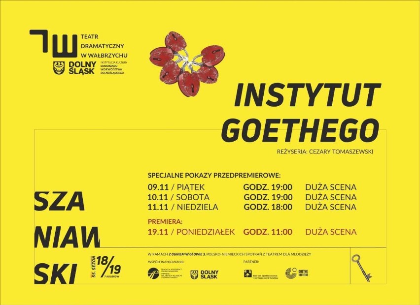 Teatr Dramatyczny w Wałbrzychu zaprasza na przedpremierowe pokazy „Instytutu Goethego" i na dwa czytania