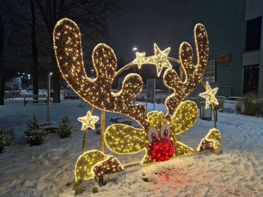 Zimowy, wieczorny spacer ulicami Starogardu Gdańskiego ZDJĘCIA