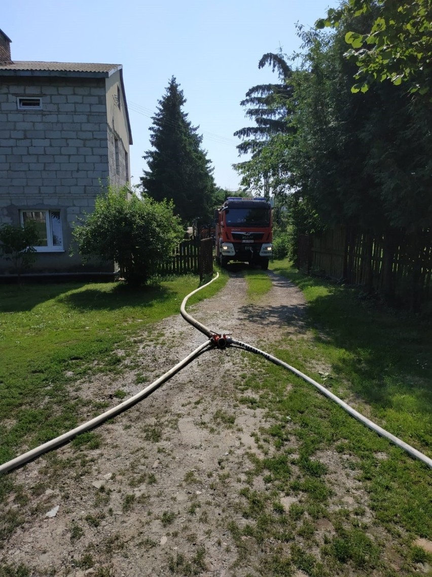 Olbrzymi pożar w okolicach Lublina. Straty są na poziomie kilkudziesięciu tysięcy. Zobacz