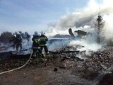Górsko: Potężny pożar stodoły - spłonął też samochód [ZDJĘCIA -14.04.2019 r.]