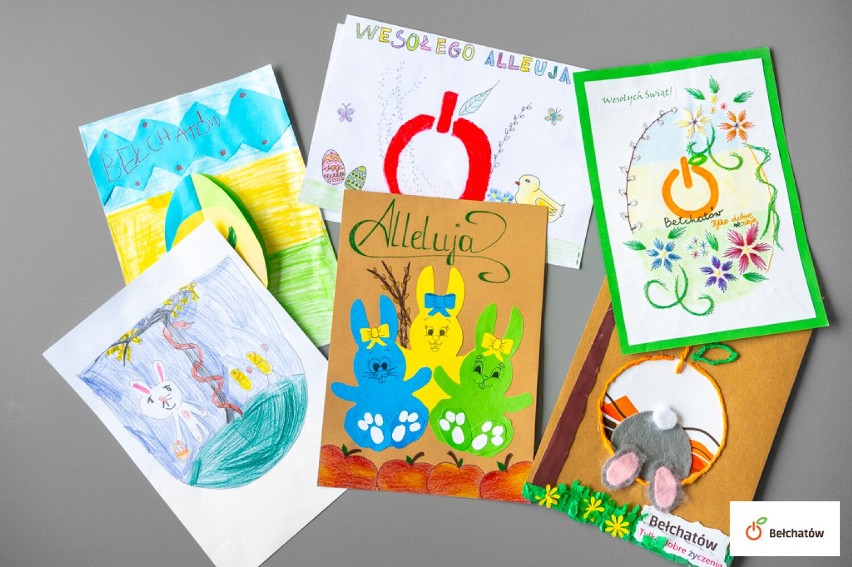 Oficjalne bełchatowskie kartki wielkanocne stworzyli uczniowie. Zobaczcie, jakie są piękne