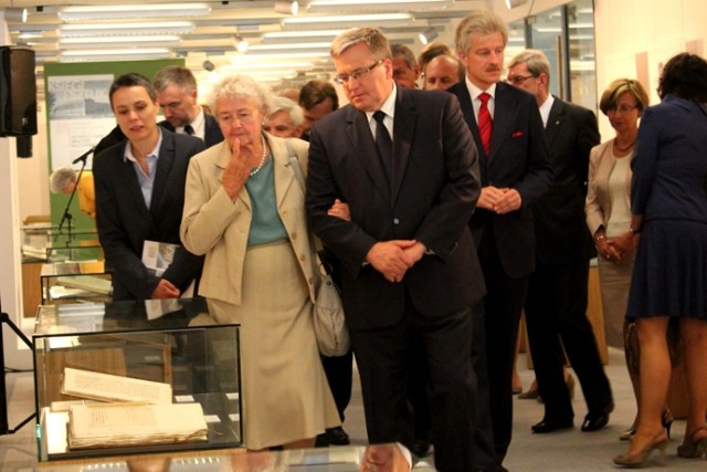 Bronisław Komorowski, otwarcie Biblioteki Raczyńskich