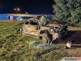 Groźny wypadek dwóch pojazdów na S8 w pobliżu Cieśli. Pasażerowie wypadli z auta. Cztery osoby zostały ranne!