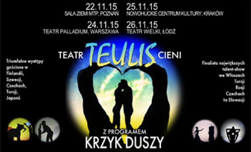 Teatr Cieni "Teulis" w Łodzi już 26 listopada.