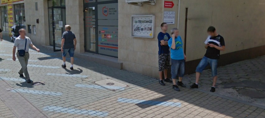 Dąbrowskie ulice na zdjęciach w Google Street View