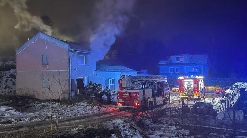 Pożar w budynku przy ulicy Skoczylasa w Lęborku.