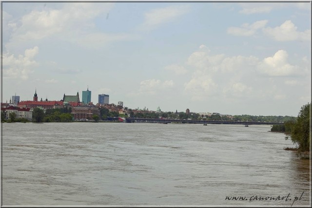 Widok z Mostu Gdańskiego na Wisłę. Fot. Dariusz Bartosiak