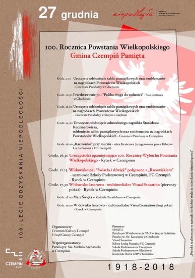 Obchody 100-lecia Powstania Wielkopolskiego w Czempiniu