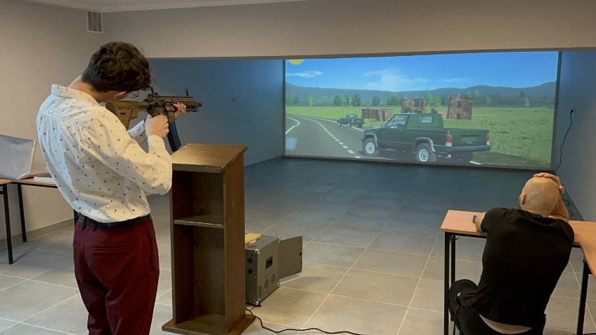 Wirtualna strzelnica w I Liceum Ogólnokształcącym w Bochni