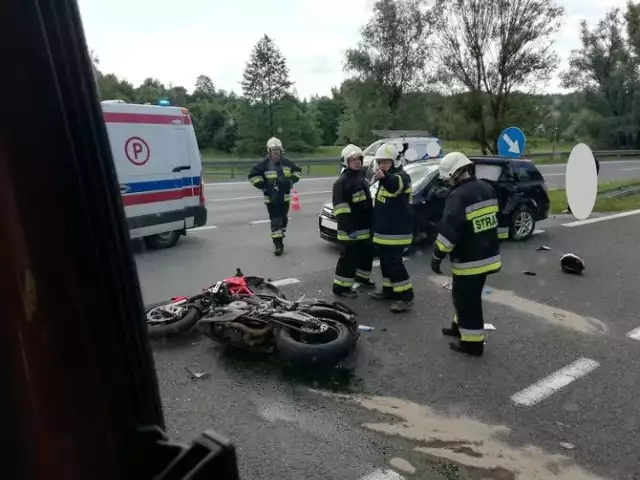 Wypadek w Głogoczowie