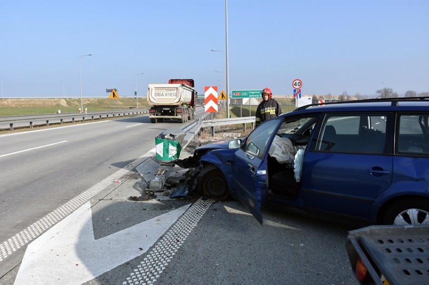 Dwa wypadki na autostradzie A4 pod Legnicą [ZDJĘCIA]