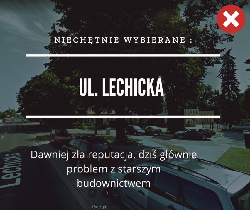 Najpopularniejsze ulice w Koszalinie i te mniej chętnie wybierane.