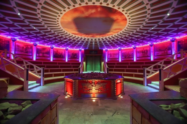 Największa sauna w Polsce i na świecie: Colosseum w Czeladzi, w Pałacu Saturna, zdjęcia z 5 marca 2021