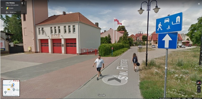 Pniewy w Google Street View. Jak zmieniło się miasto? Kogo przyłapały kamery Google?