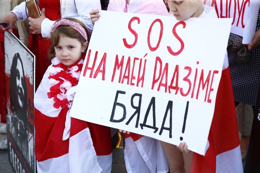 Białorusini w Polsce. Protesty w Warszawie