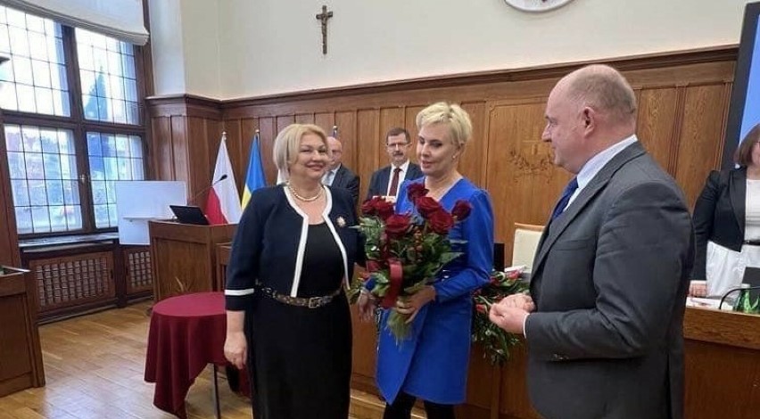 Katarzyna Lubańska, jako pierwsza reprezentantka Chełmna,...