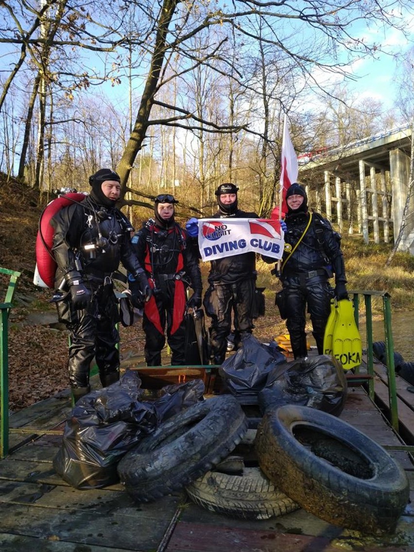 Oczyścili dno Jeziora Żywieckiego na 100-lecie odzyskania przez Polskę niepodległości [ZDJĘCIA]