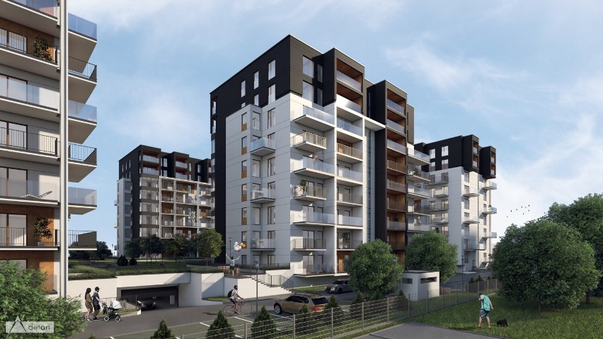 Rusza budowa osiedla na ulicy Dzierzkowskiej, w centrum Radomia. Zbudują sześć 8-piętrowych bloków, 360 mieszkań. Zobacz wizualizacje