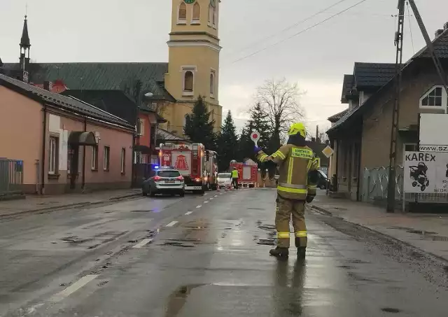 Ranny mężczyzna został zabrany do szpitala