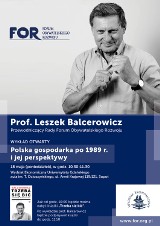 Wykłady otwarte prof. Leszka Balcerowicza