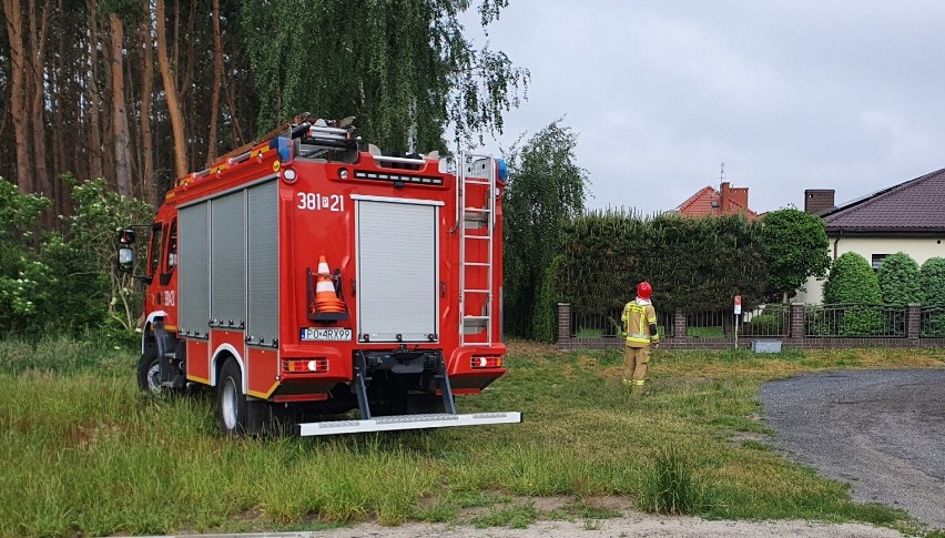 Interwencja strażacka na Jęczmiennej w Lesznie