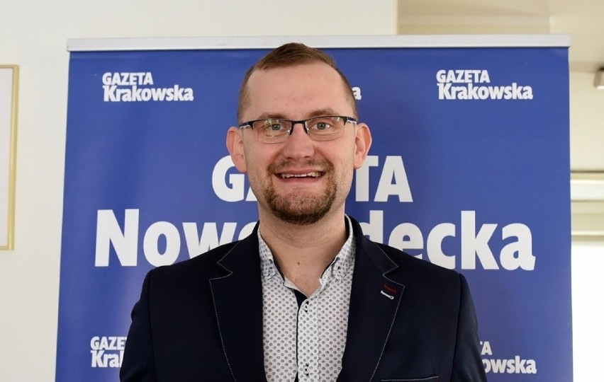 Michał Kądziołka jest drugą kadencję radnym Nowego Sącza...