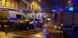 Nocny wypadek w centrum Łodzi. 3 osoby ranne ZDJĘCIA